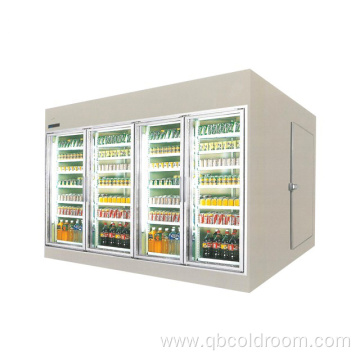 Supermarket prefabricated pu walk in cooler cold room